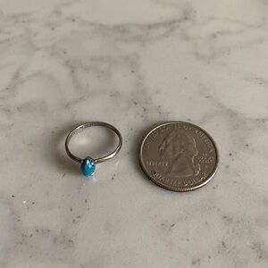 🌷🌷3/$15 Silver Turquoise Ring Size 5🌷🌷